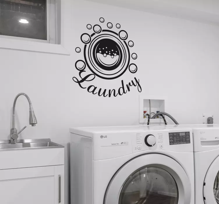 Autocolante decorativo de lar Bolhas de lavanderia - TenStickers