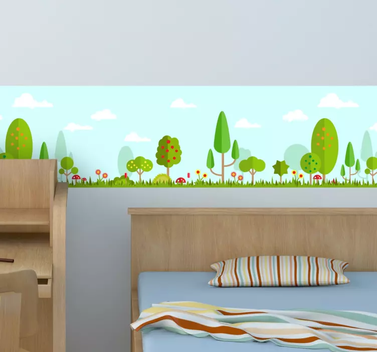 Autocolante de parede floresta infantil - TenStickers