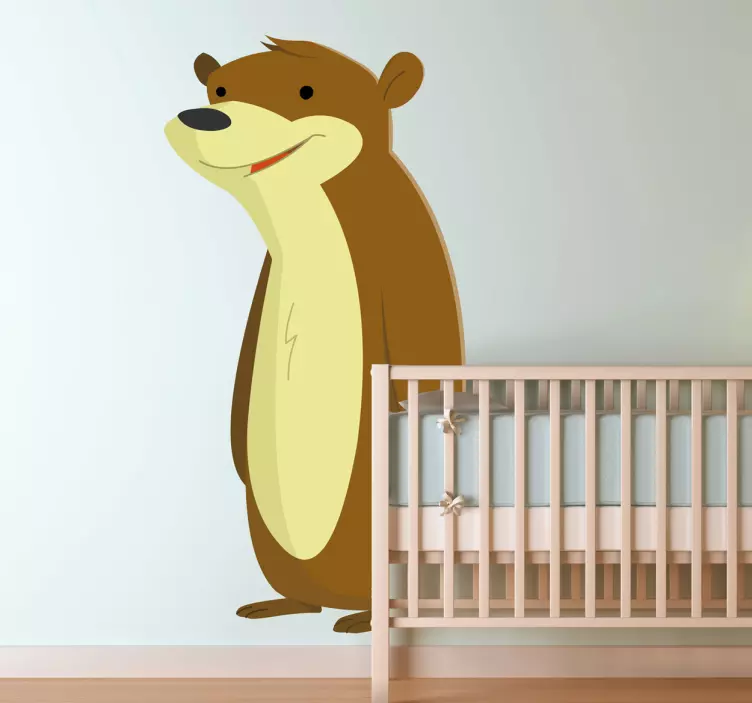 Autocolante de parede infantil marmota - TenStickers
