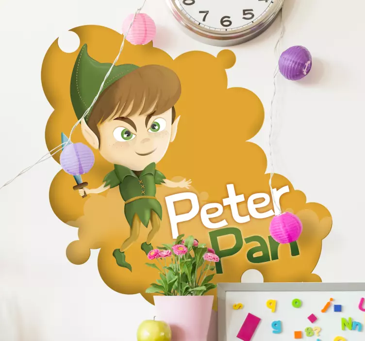 Autocolante de parede infantil peter pan art - TenStickers