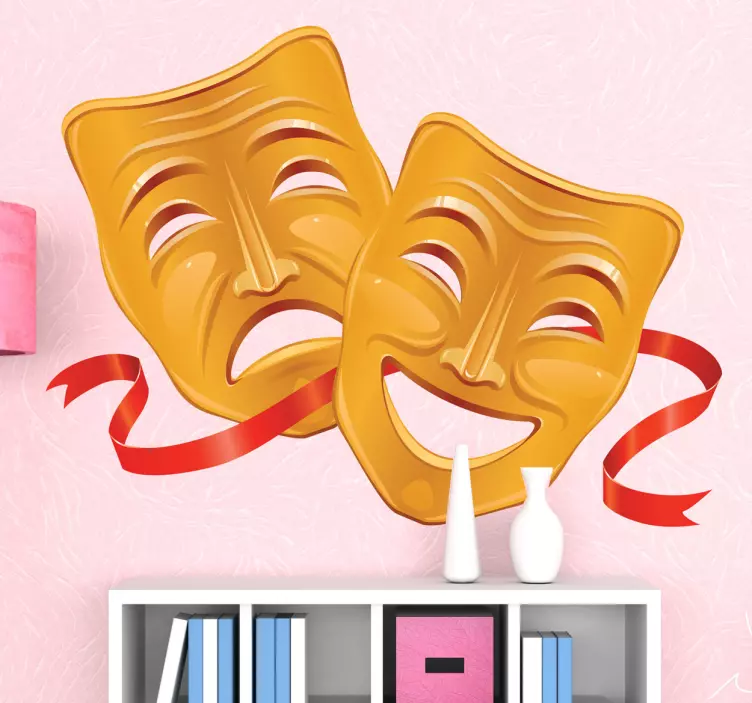 Autocolante de parede Máscaras de teatro - TenStickers