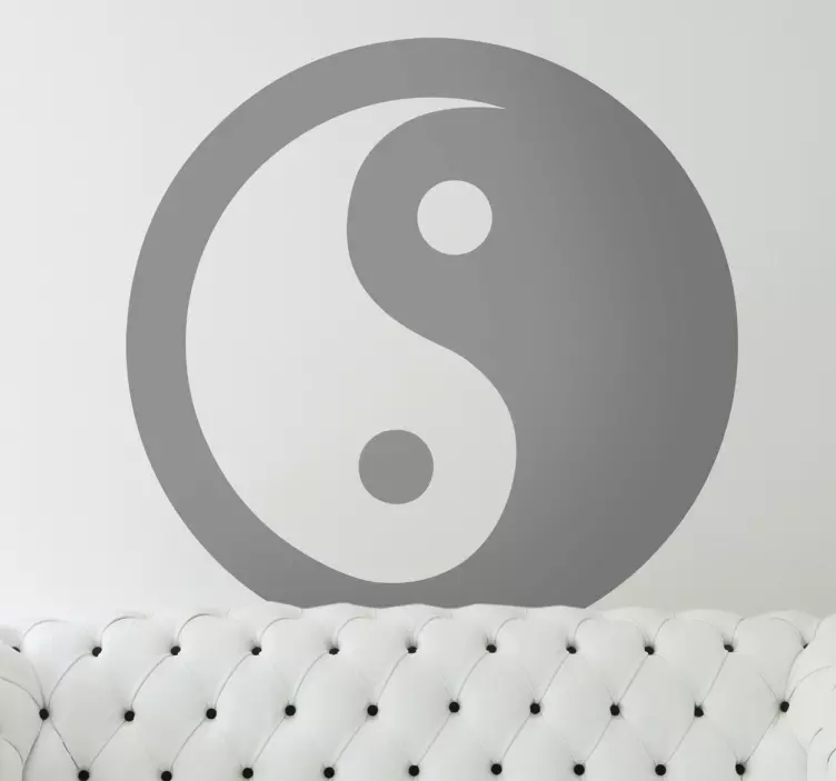 Autocolante de parede Ying Yang - TenStickers