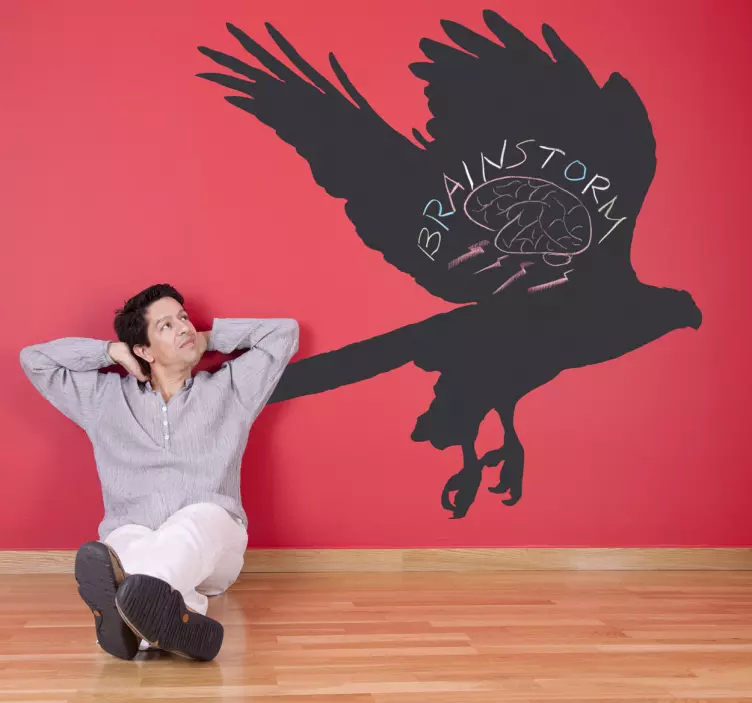 Autocolante de quadro-negro da silhueta de águia - TenStickers