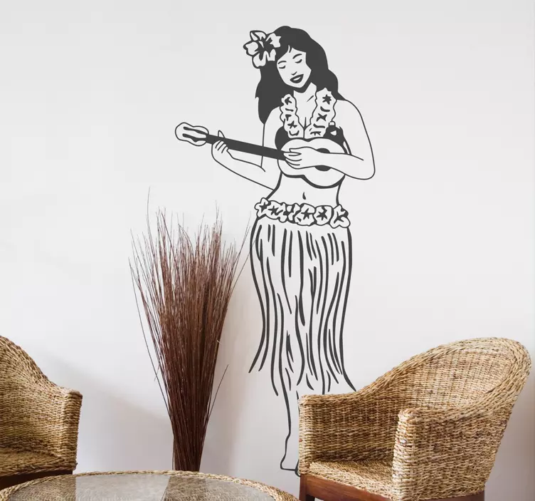 Autocolante de silhuetas havaiana - TenStickers