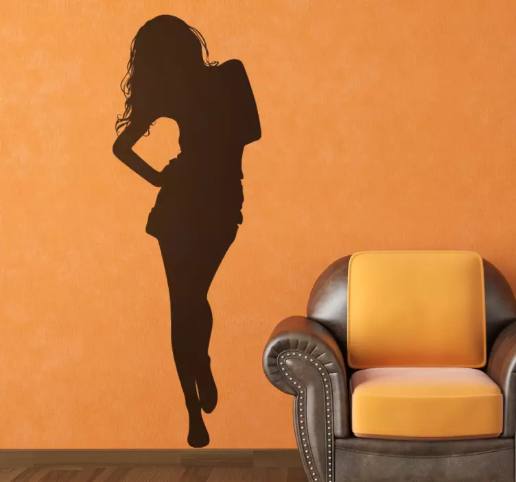 Autocolante de silhuetas Senhora andando - TenStickers