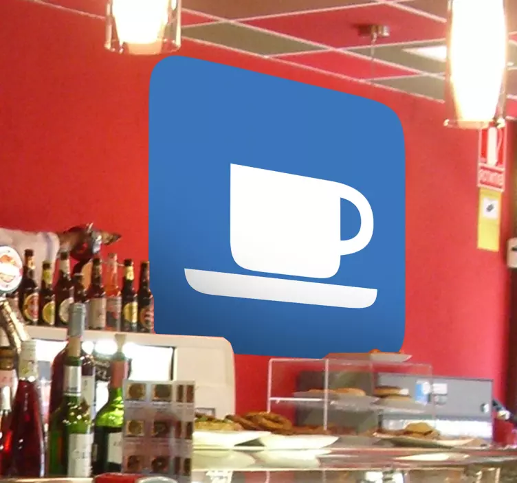 Autocolante de sinal de café - TenStickers