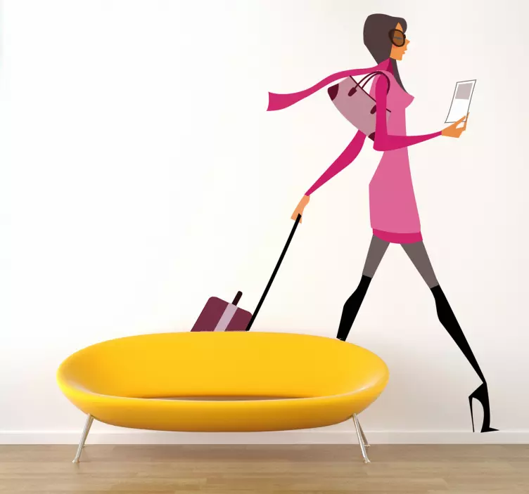 Autocolante decorativa de moda fashionista - TenStickers