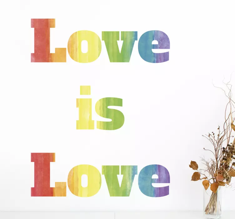 Autocolante decorativo amor gay - TenStickers