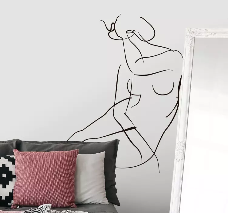 Autocolantes decorativos de arte Pintura de arte minimalista - TenStickers