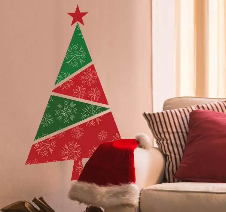 Autocolante decorativo árvore de natal - TenStickers
