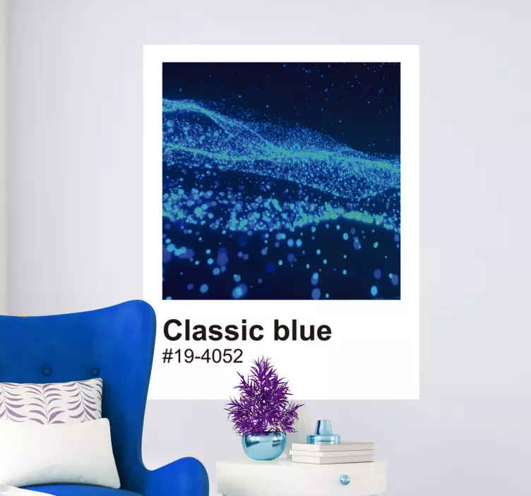 Vinil decorativo Azul Clássico - TenStickers