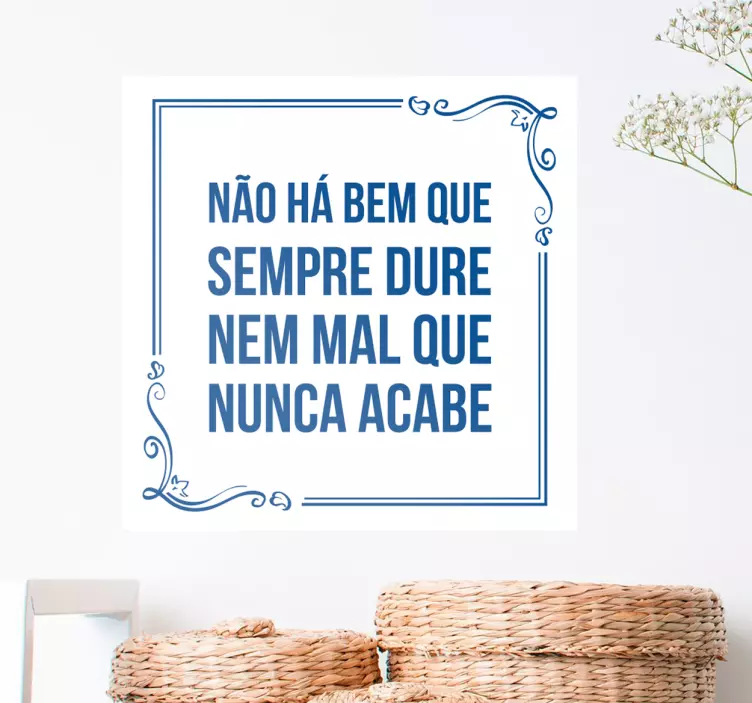 Autocolante azulejo com ditado popular - TenStickers
