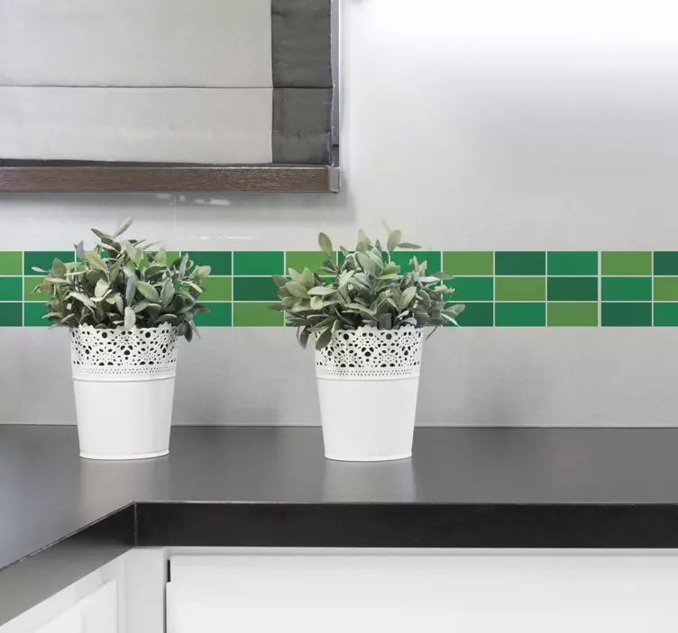 Autocolante azulejo Efeito verde - TenStickers