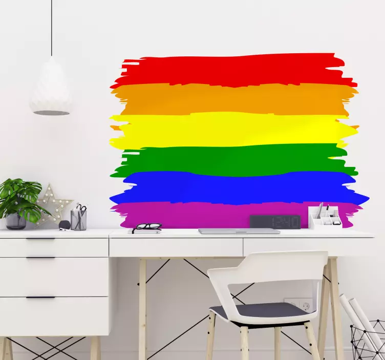 Autocolante decorativo bandeira gay - TenStickers