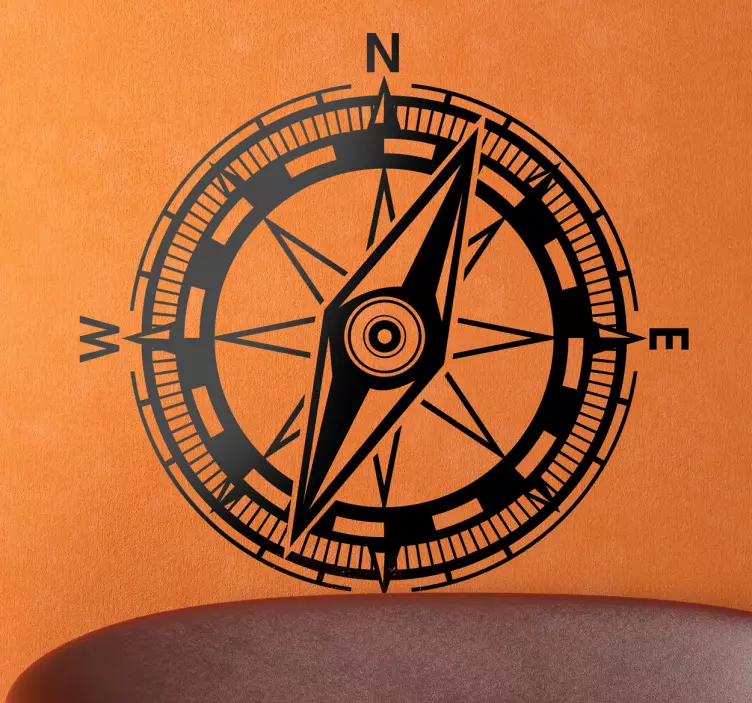 Autocolante decorativo bússula - TenStickers