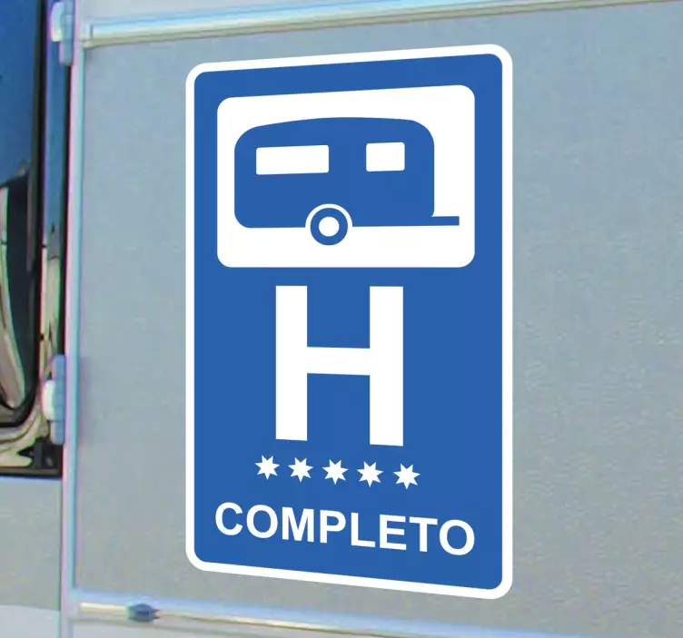 Autocolante decorativo caravana hotel completo - TenStickers