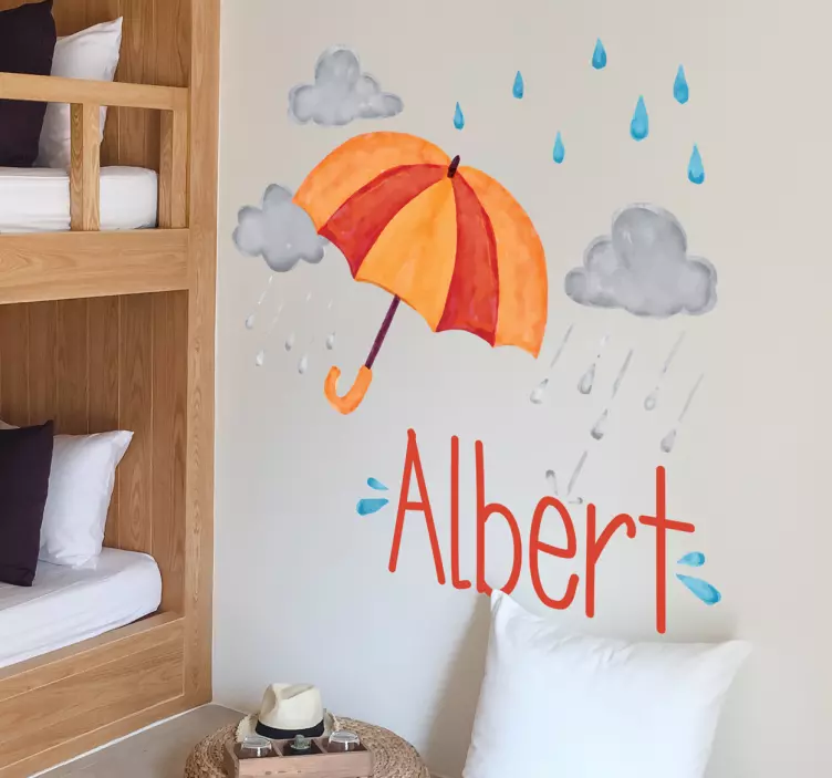 Autocolante decorativo chuva de inverno - TenStickers