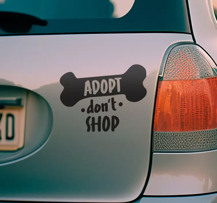 Autocolante de animais de estimação adote, não compre - TenStickers