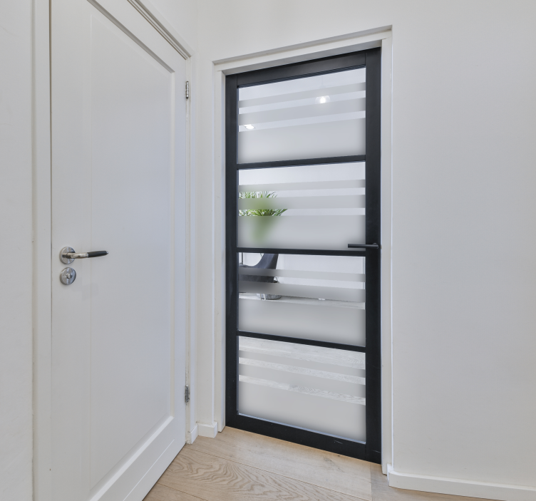 Autocolante com padrões lineares Linhas para porta - TenStickers