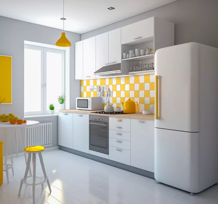 Autocolante de cores lisas azulejos monocromáticosAzulejos monocr - TenStickers