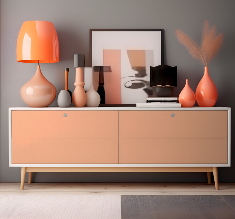 Autocolante de cores lisas penugem de pêssego - TenStickers