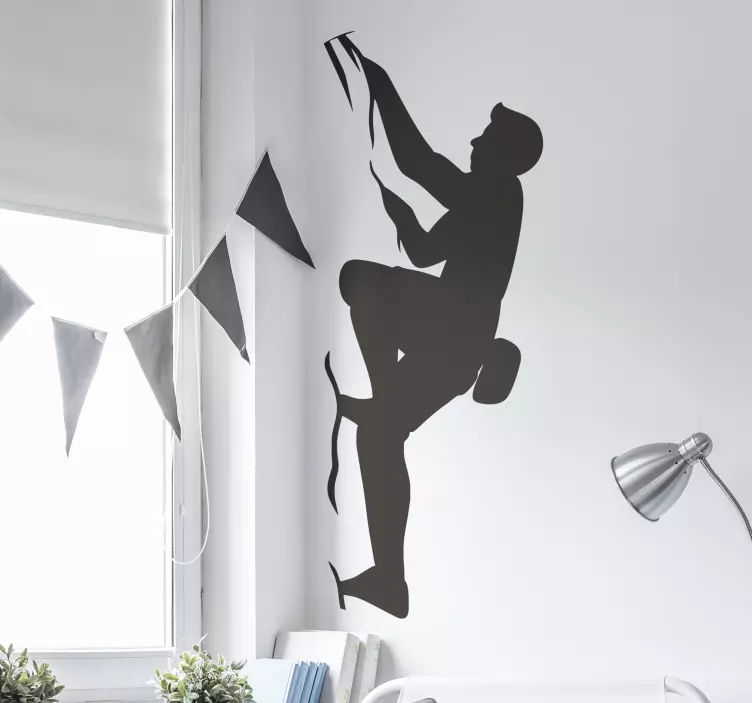 Vinil autocolante decorativo de desportos radicais Alpinista  - TenStickers