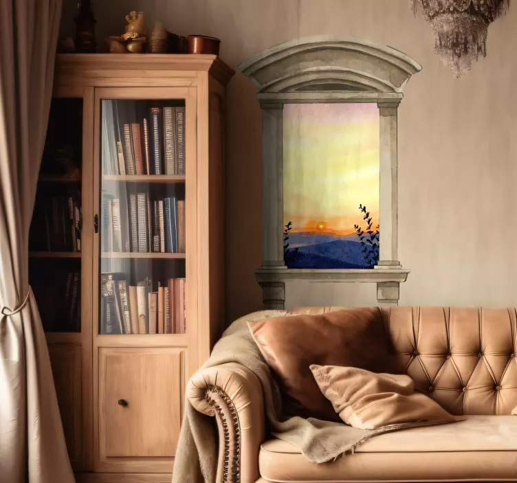 Autocolante de efeitos visuais acabamento clássico em aquarela de - TenStickers