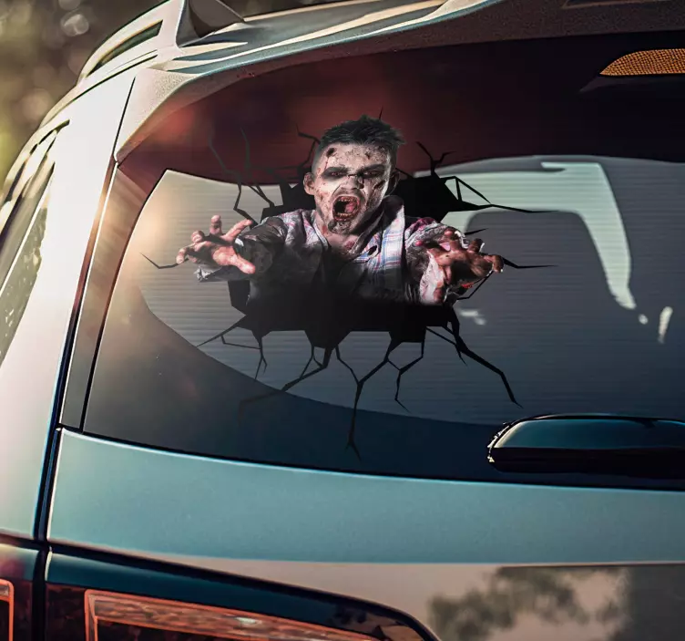 Autocolante de efeitos visuais terror para carro - TenStickers