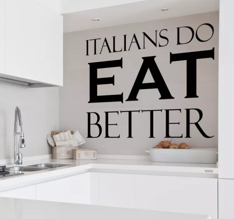 Autocolante de Gastronomia italians do eat better - TenStickers