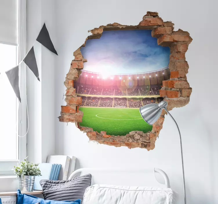 Autocolante decorativo estádio 3D - TenStickers