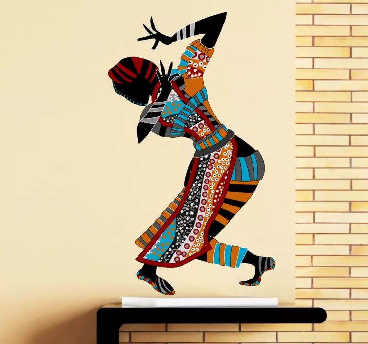 Autocolante decorativo exótico senhora dançarina - TenStickers