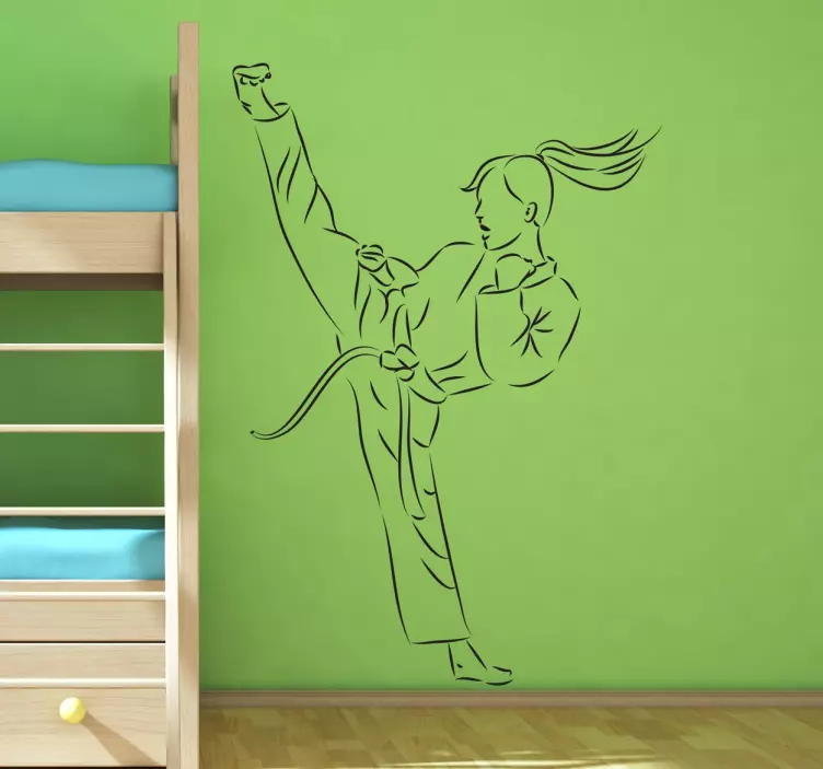 Autocolante decorativo golpe de karaté - TenStickers