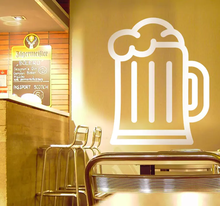 Autocolante decorativo ícone cerveja - TenStickers