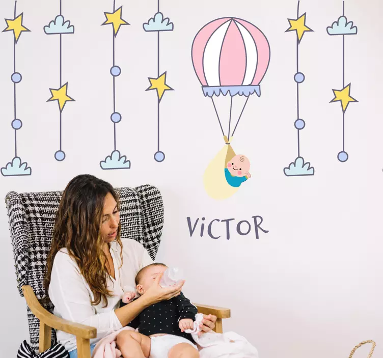 Autocolante infantil balão de ar quente - TenStickers