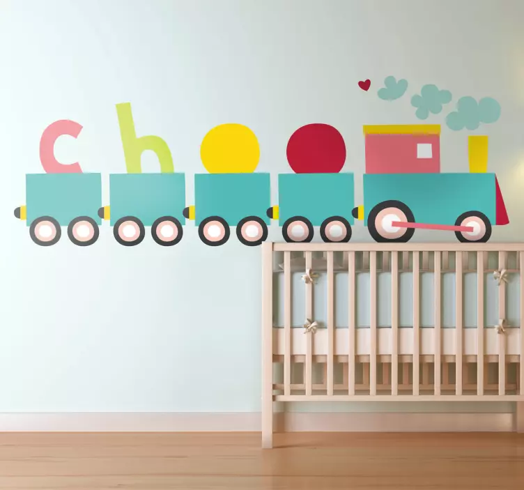 Autocolante decorativo infantil comboio - TenStickers