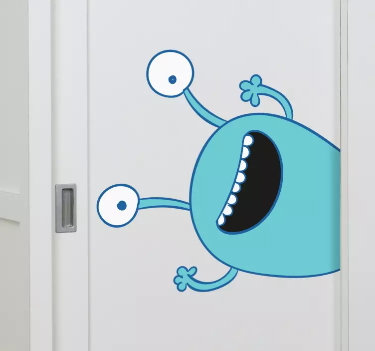 Autocolante decorativo infantil monstro azul - TenStickers