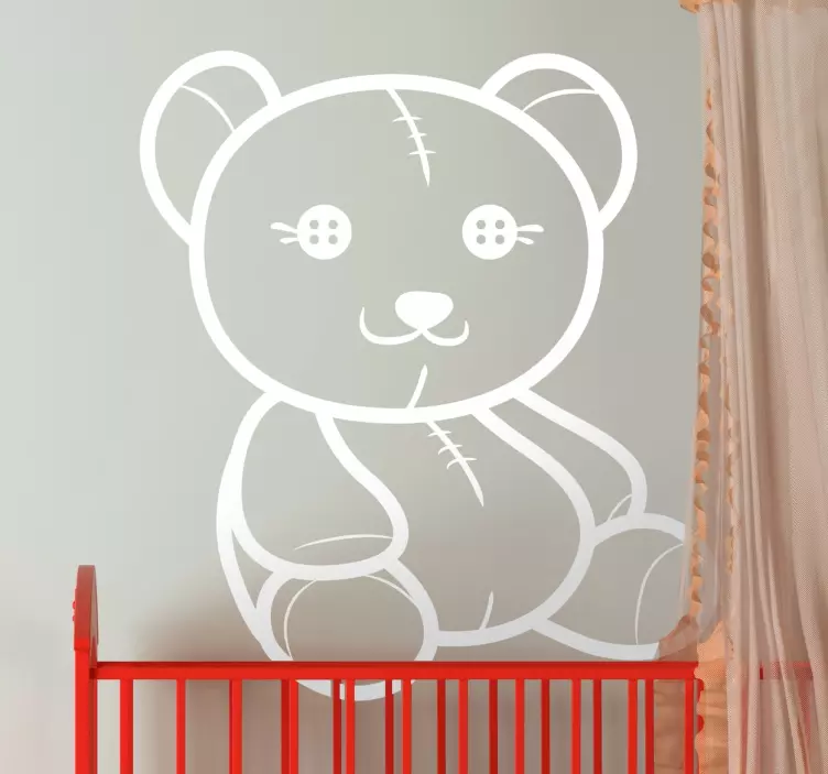 Autocolante decorativo infantil Silhueta Ursinho - TenStickers