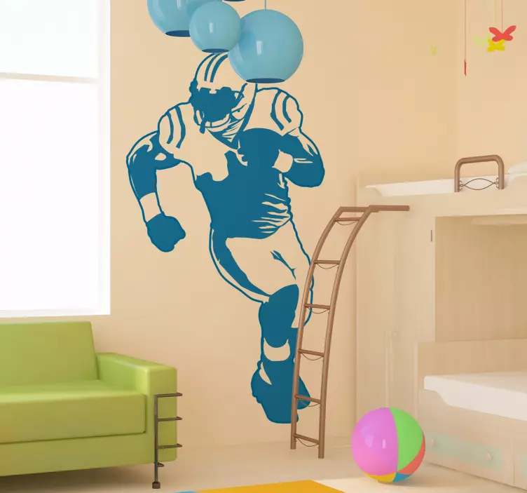 Vinil decorativo de jogador de futebol americano  - TenStickers