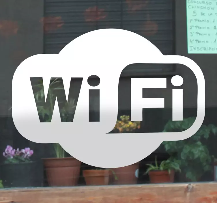Autocolante decorativo Logo Wi-Fi - TenStickers