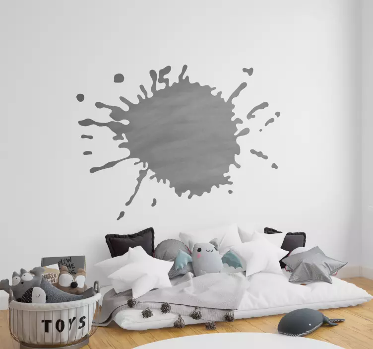 Autocolante decorativo mancha quadro preto - TenStickers