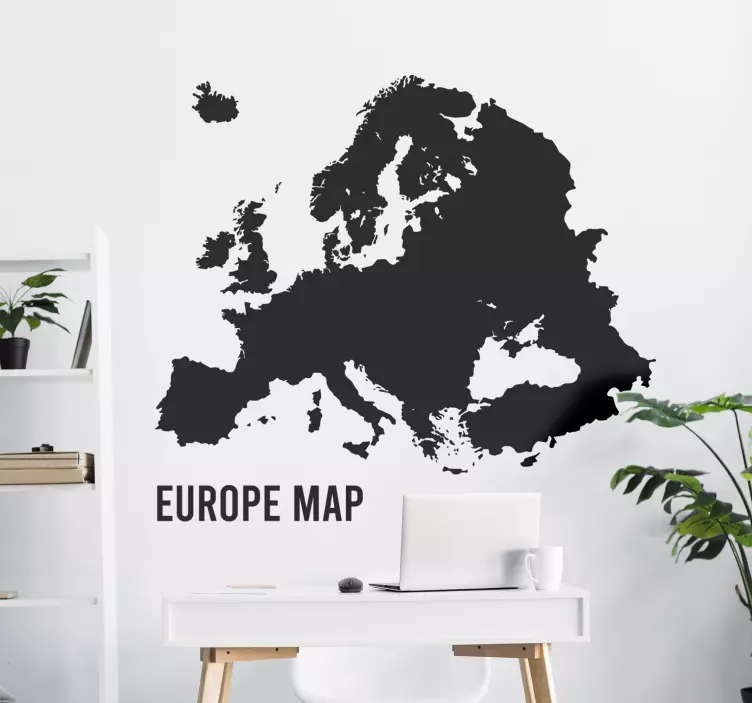 Autocolante mundo Mapa político da europa - TenStickers