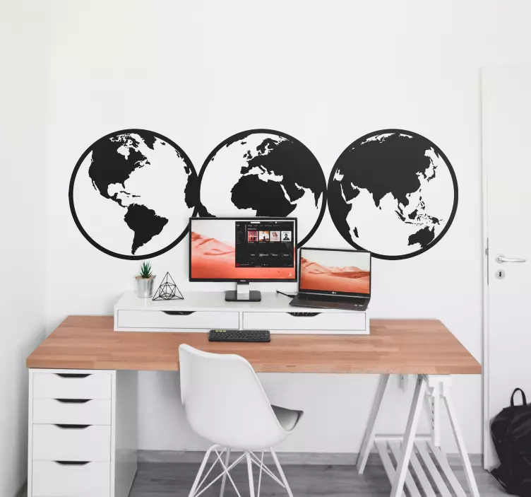 Autocolante mundo Visões de mundo - TenStickers