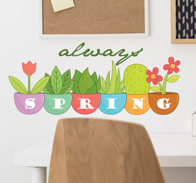 Autocolante decorativo margaridas Primavera - TenStickers