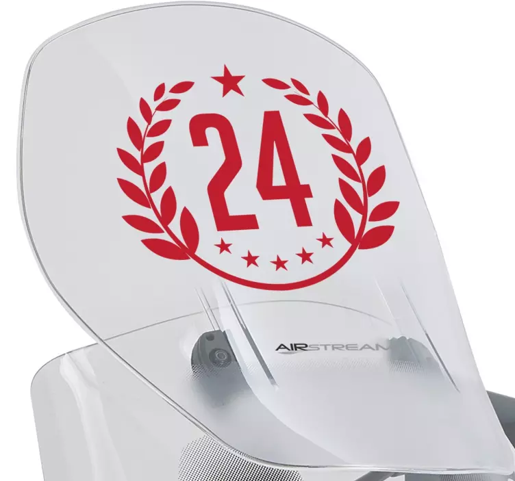 Autocolante decorativo moto coroa - TenStickers