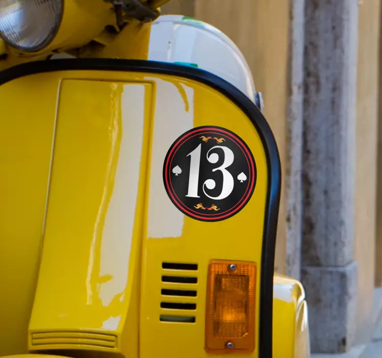 Autocolante decorativo número para veículos - TenStickers