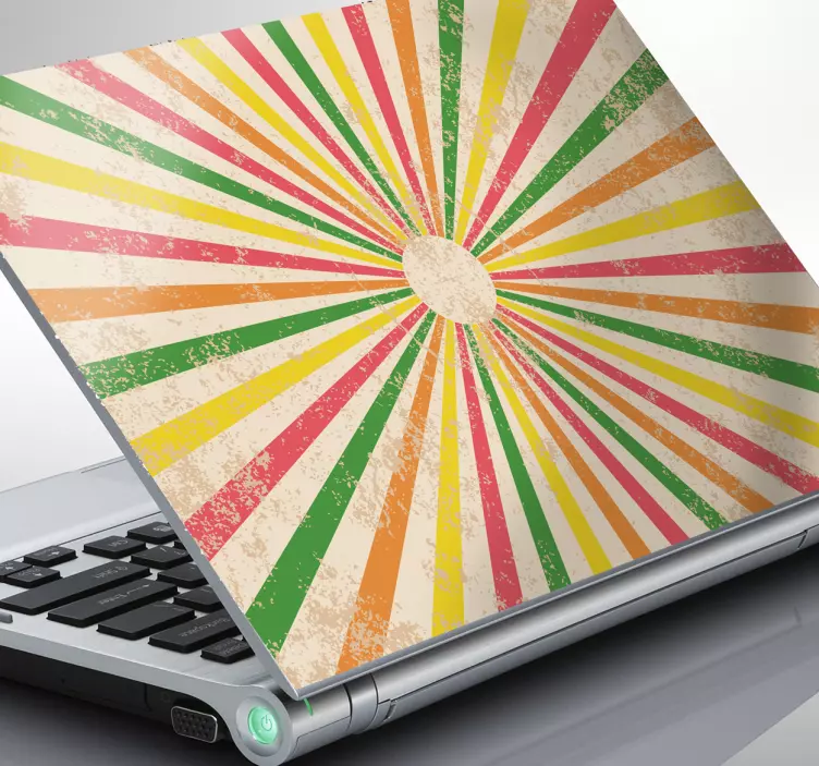 Autocolante decorativo padrão circo laptop - TenStickers