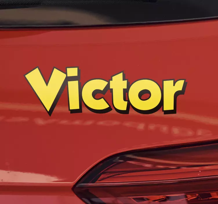 Autocolante para carros cartas de valentino - TenStickers