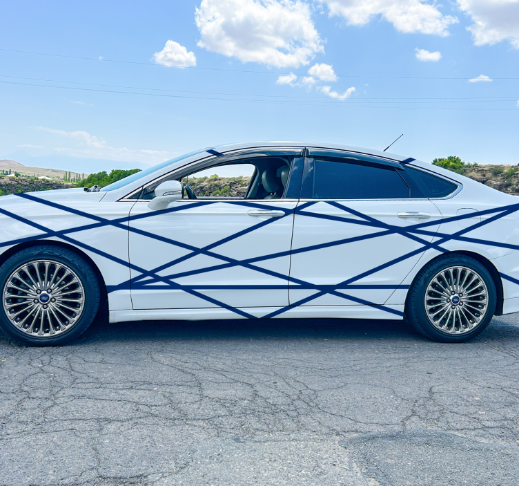 Autocolante para carros conjunto de listras - TenStickers