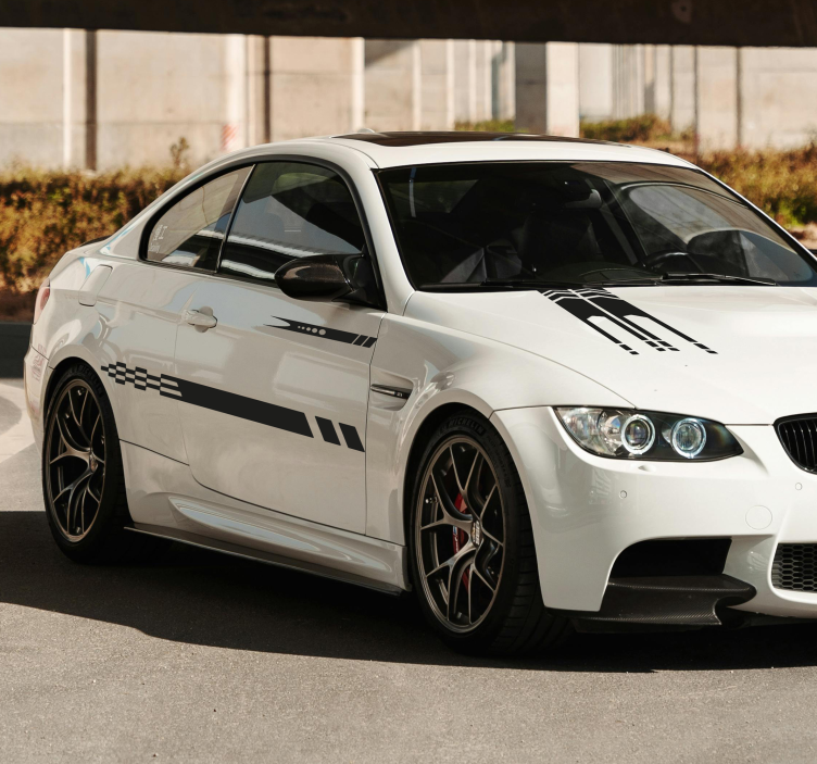 Autocolante para carros listras 3 desenhos - TenStickers