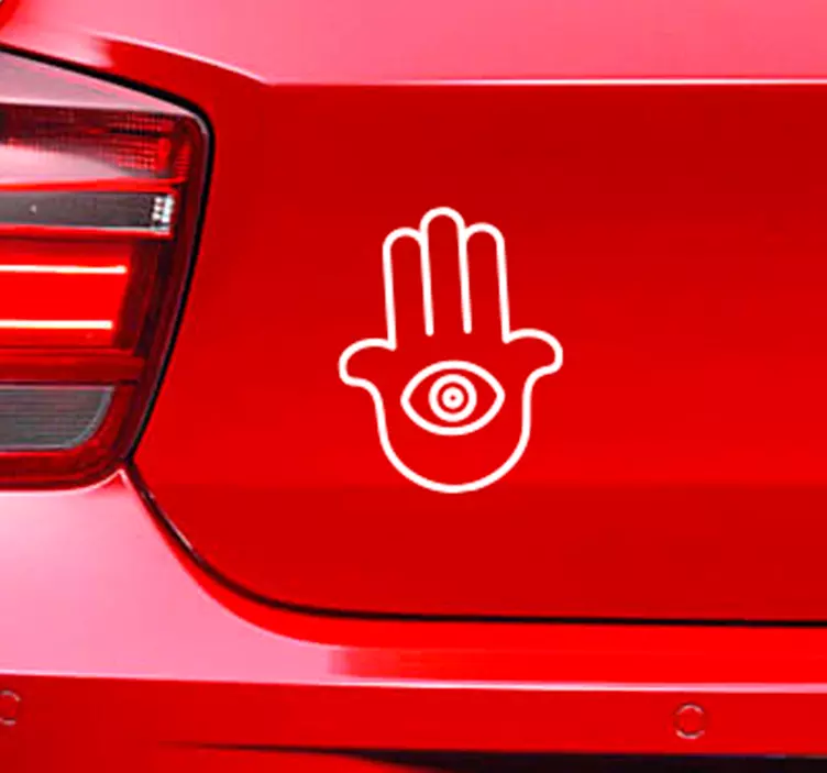 Autocolante para carros Símbolo hamsa - TenStickers